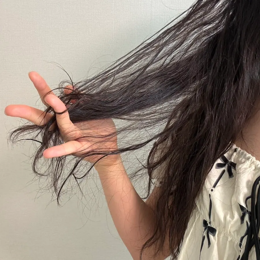 Hair damaged from color and perm before the service