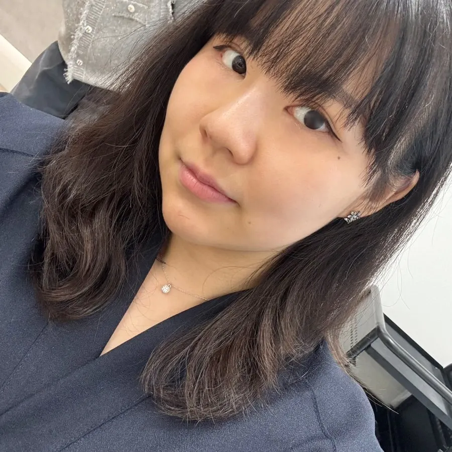 Hair after the balance-focused cut