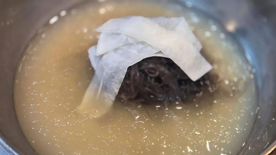Mul-naengmyeon with icy broth