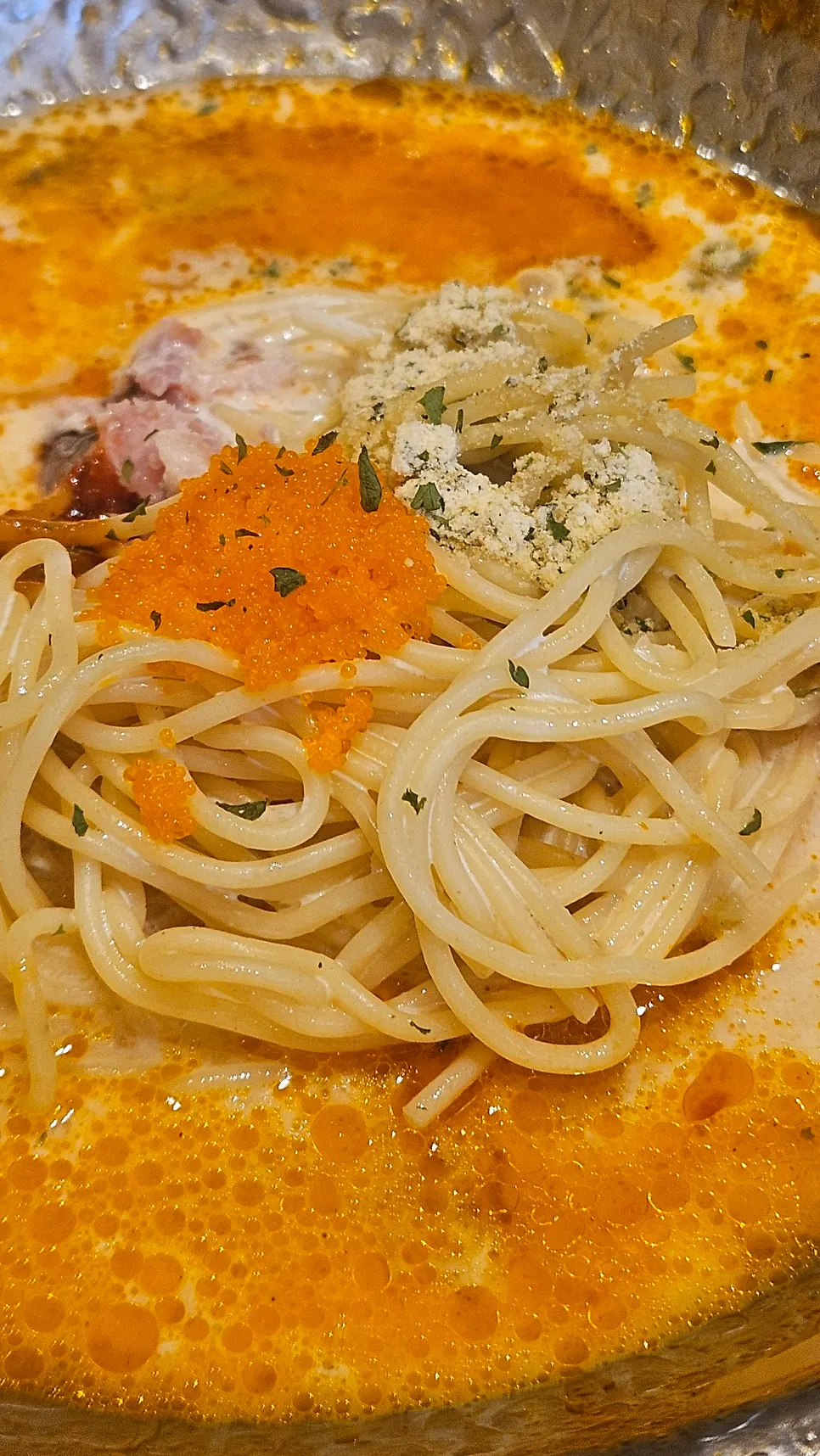 Spicy, creamy Buldak cream pasta