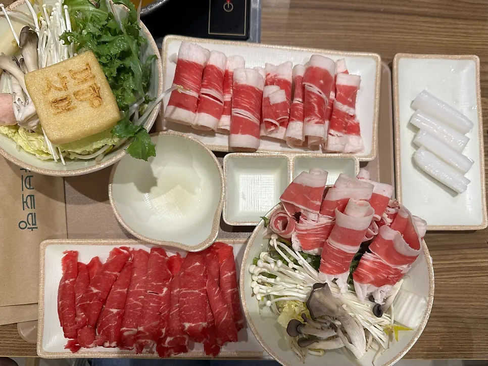 기본 샤브 육수 주문 구성