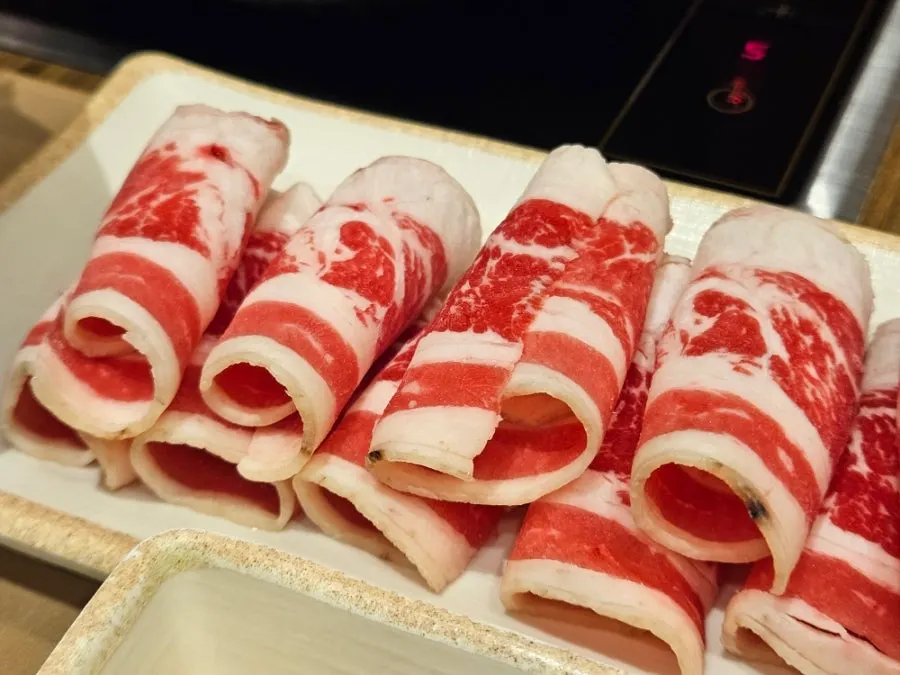 Mild-broth shabu-shabu toppings