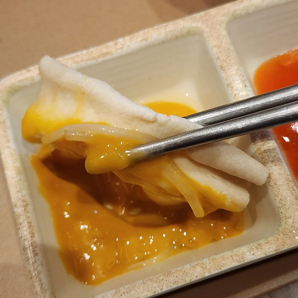 스키야끼 육수에 넣은 야채