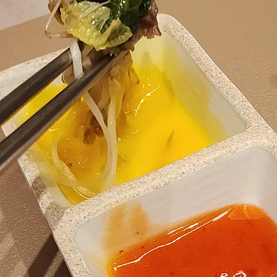 물만두와 피쉬볼 모둠토핑