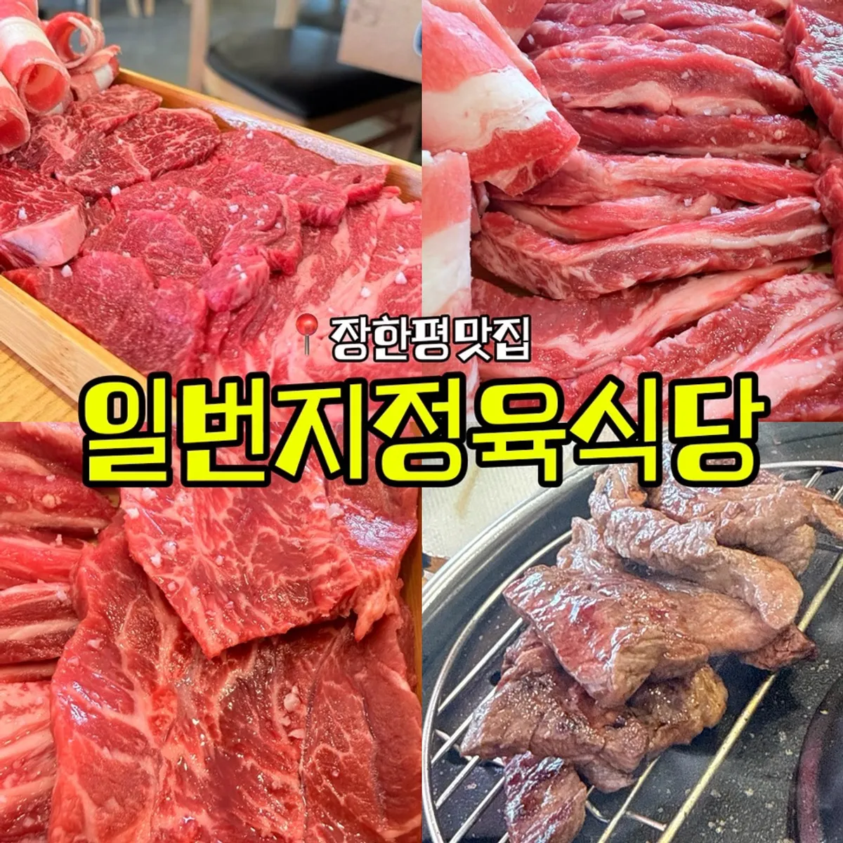 Beef table spread at Ilbeonji Jeongyuk Sikdang Janghanpyeong Branch