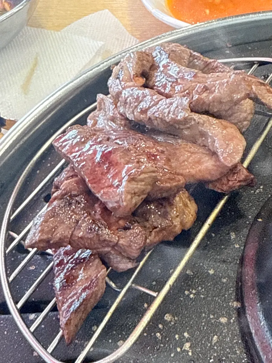 Beef table set with fresh lettuce wraps