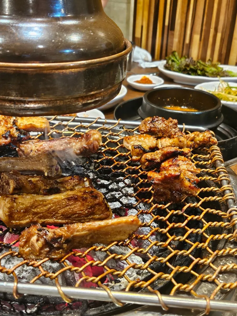 저온숙성 돼지갈비 구워진 모습