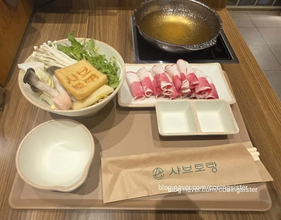 Plate of beef for basic shabu-shabu