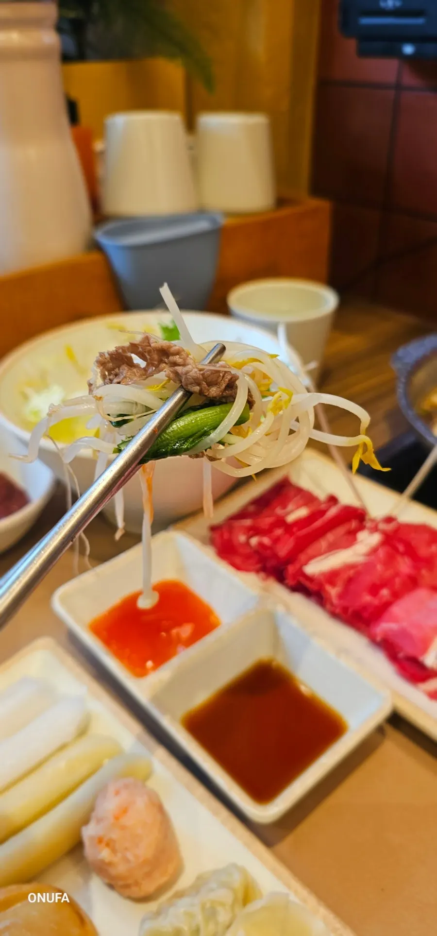 떡볶이떡·당면·만두·어묵이 담긴 모듬사리