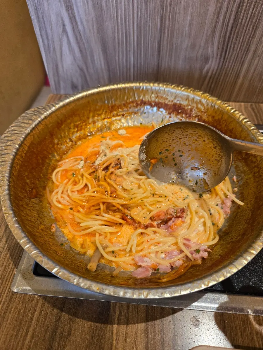 꾸덕하게 졸인 불닭 크림 파스타