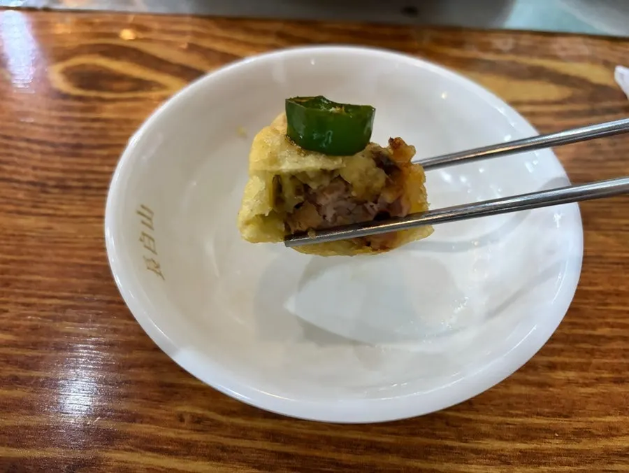 Soy sauce dip with onion and chili