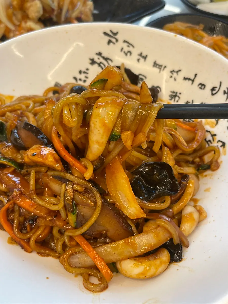 Chinese dishes ordered at Jangchunhyang
