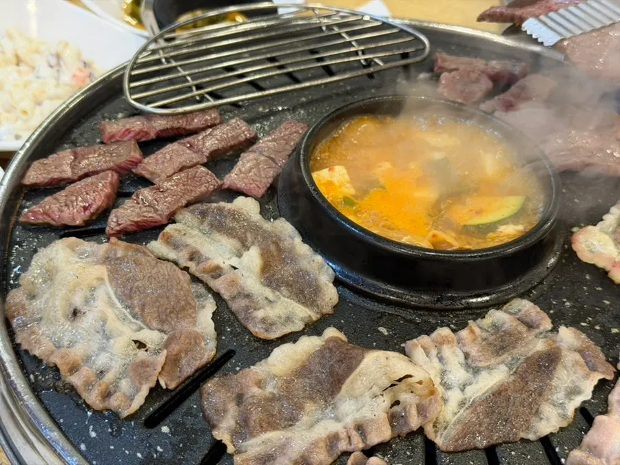 Doenjang-jjigae with woosamgyeop added
