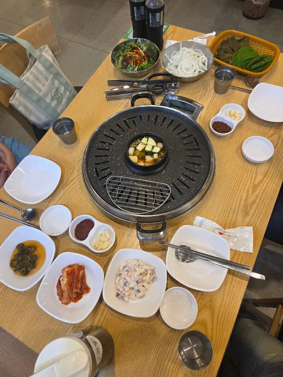 작은소 한 마리 코스 구성이 적힌 메뉴판