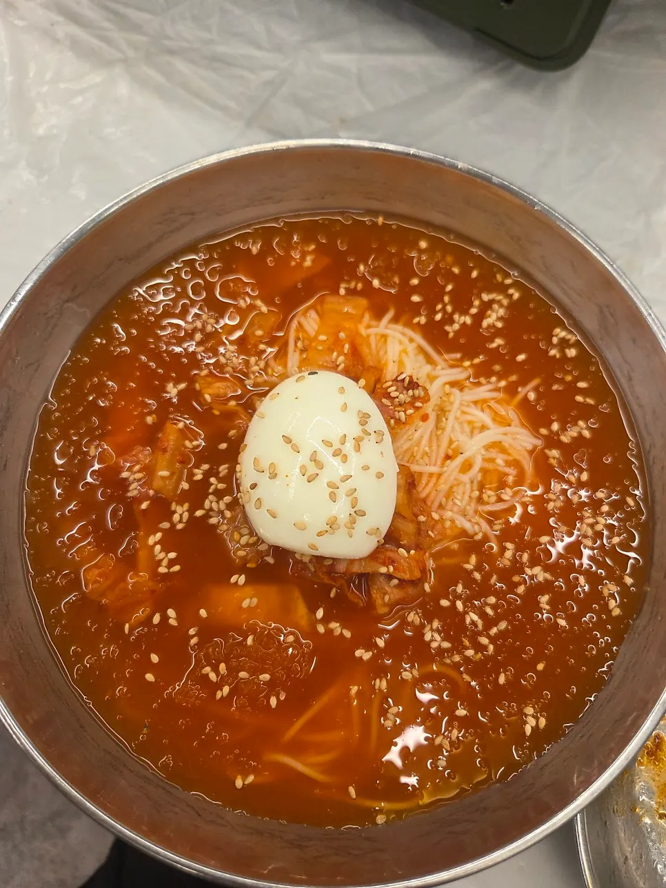차돌이 넉넉히 들어간 차돌 된장찌개