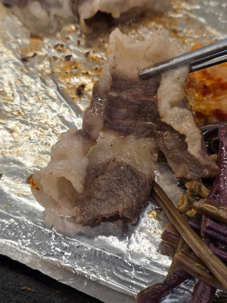 Chadolbagi on the grill