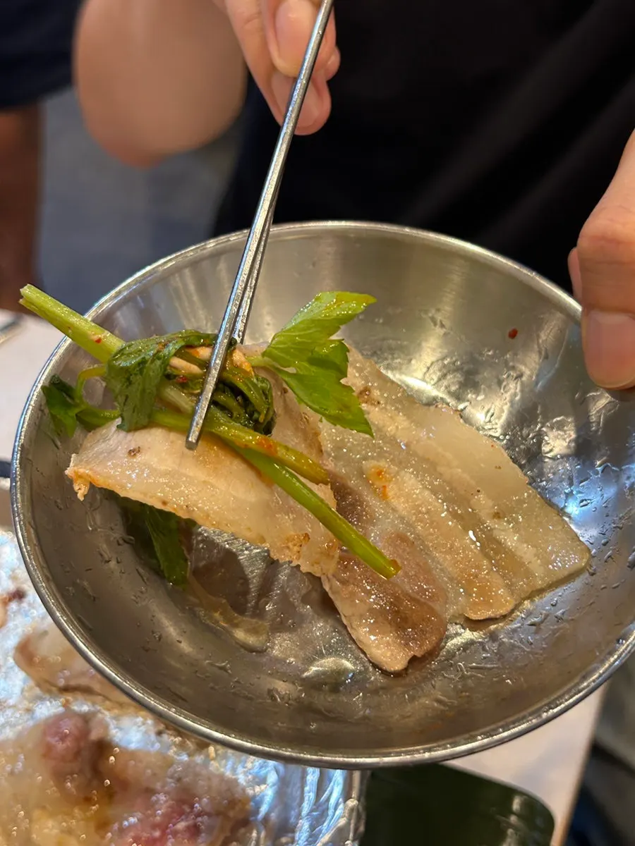 Second round of samgyeopsal and flower pork neck