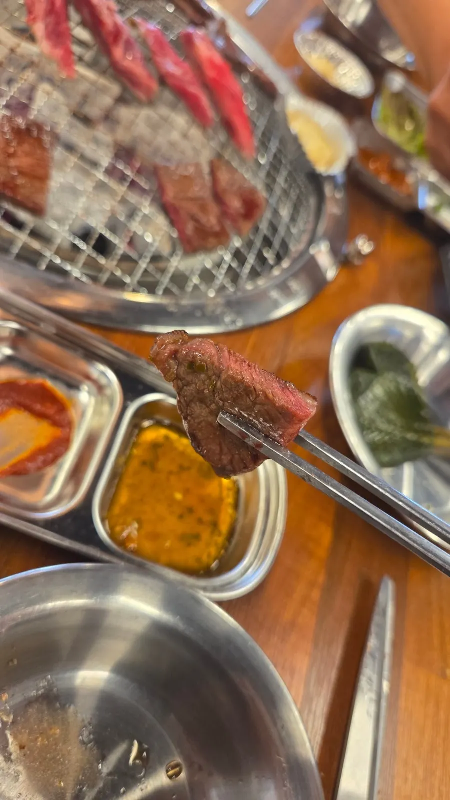 Rib meat grilling