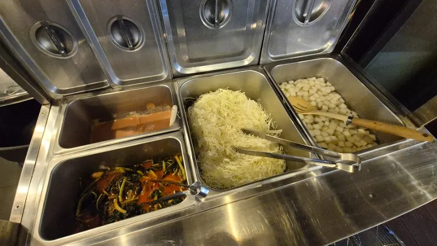 Self-refill banchan corner