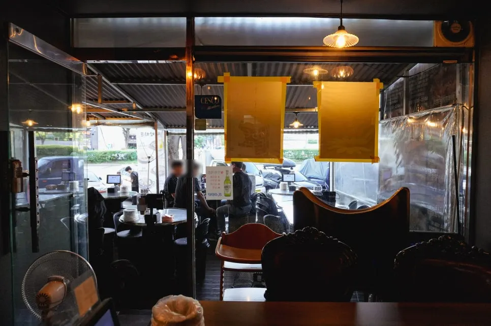 Open-air interior of Jangjakgun Main Branch with outdoor area open
