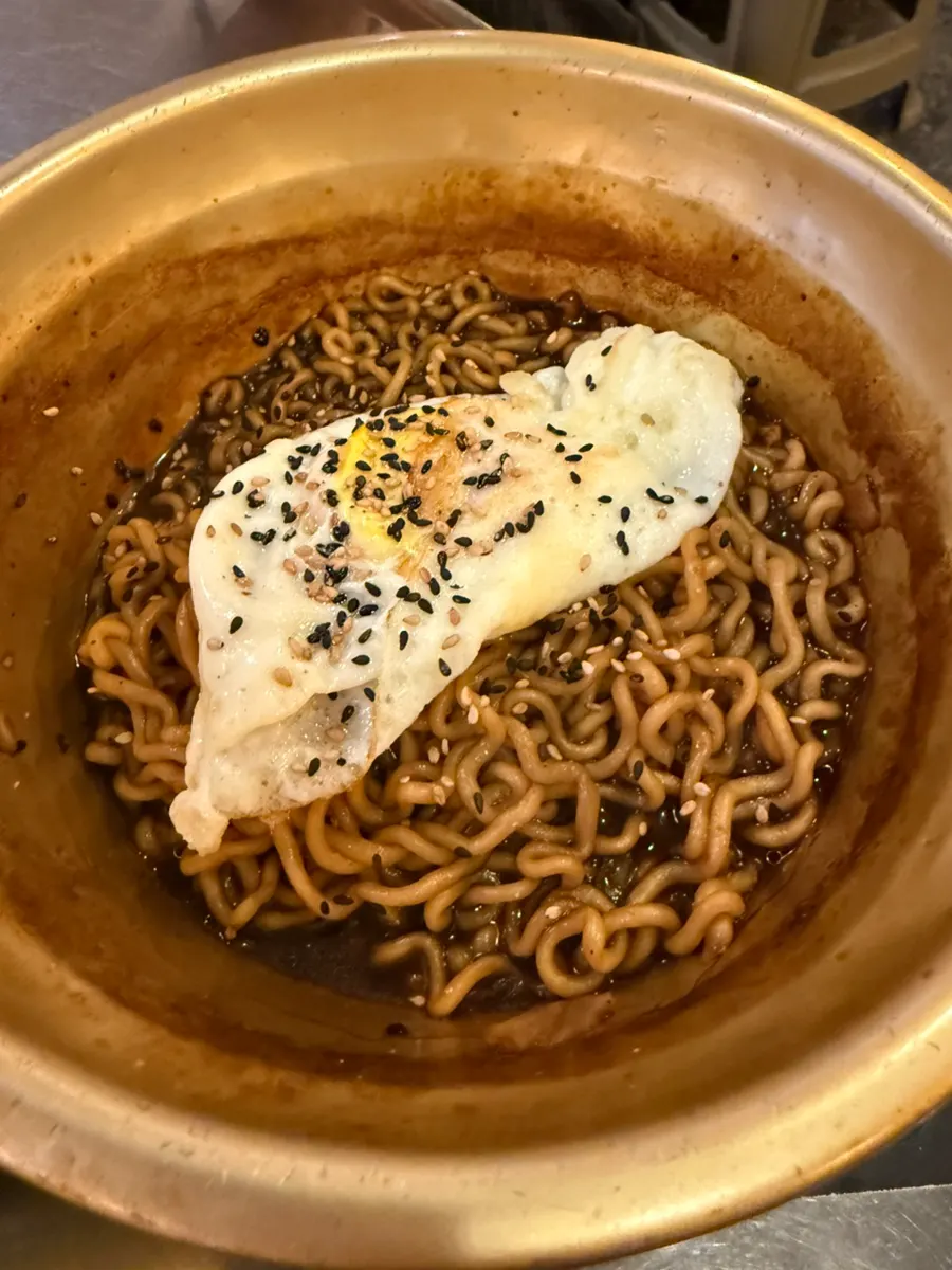 완성된 치밥 한 숟갈