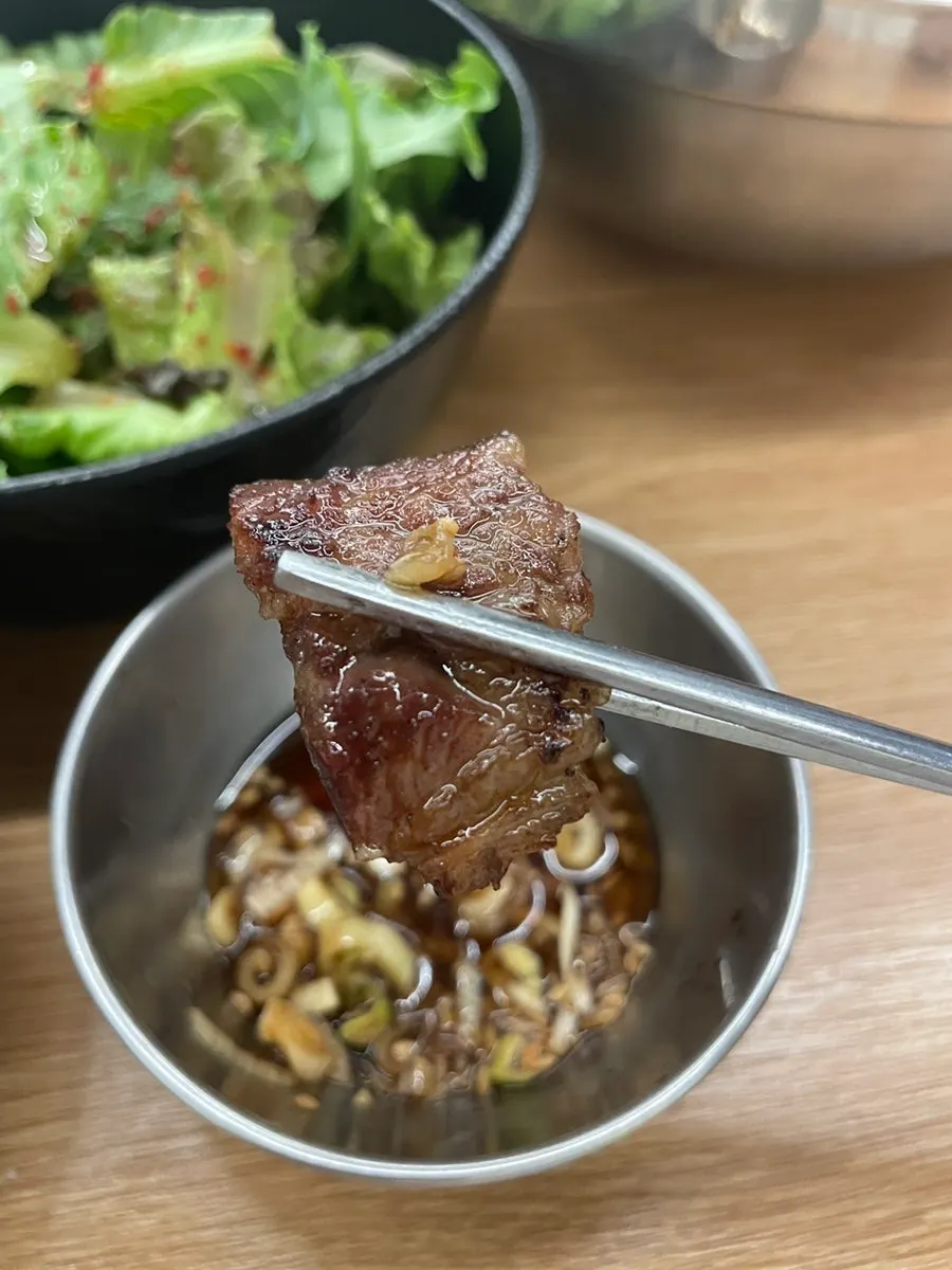 특제 마늘파장과 갈비