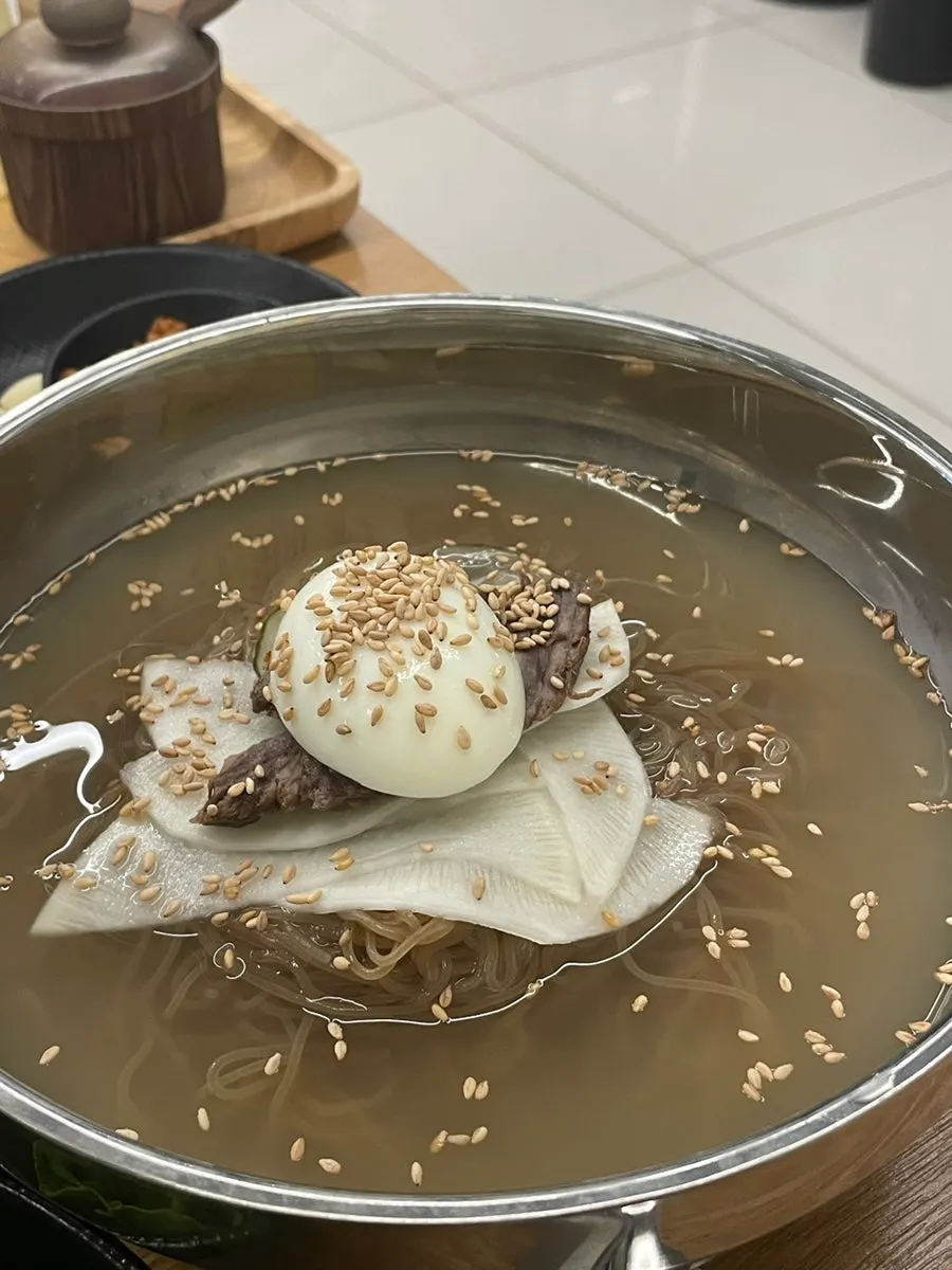 남은 LA갈비와 불판