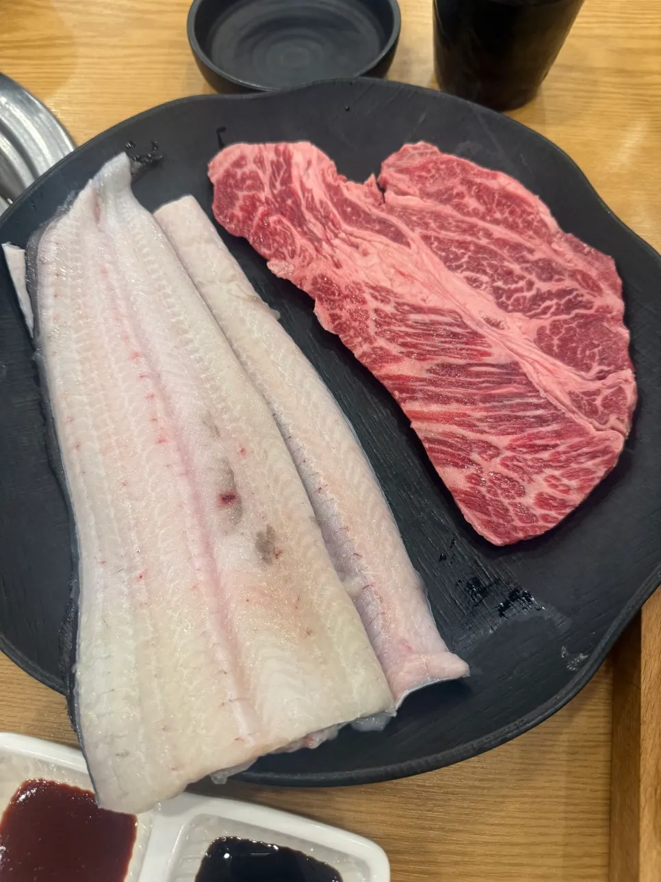 장소담 세트 메뉴 안내판