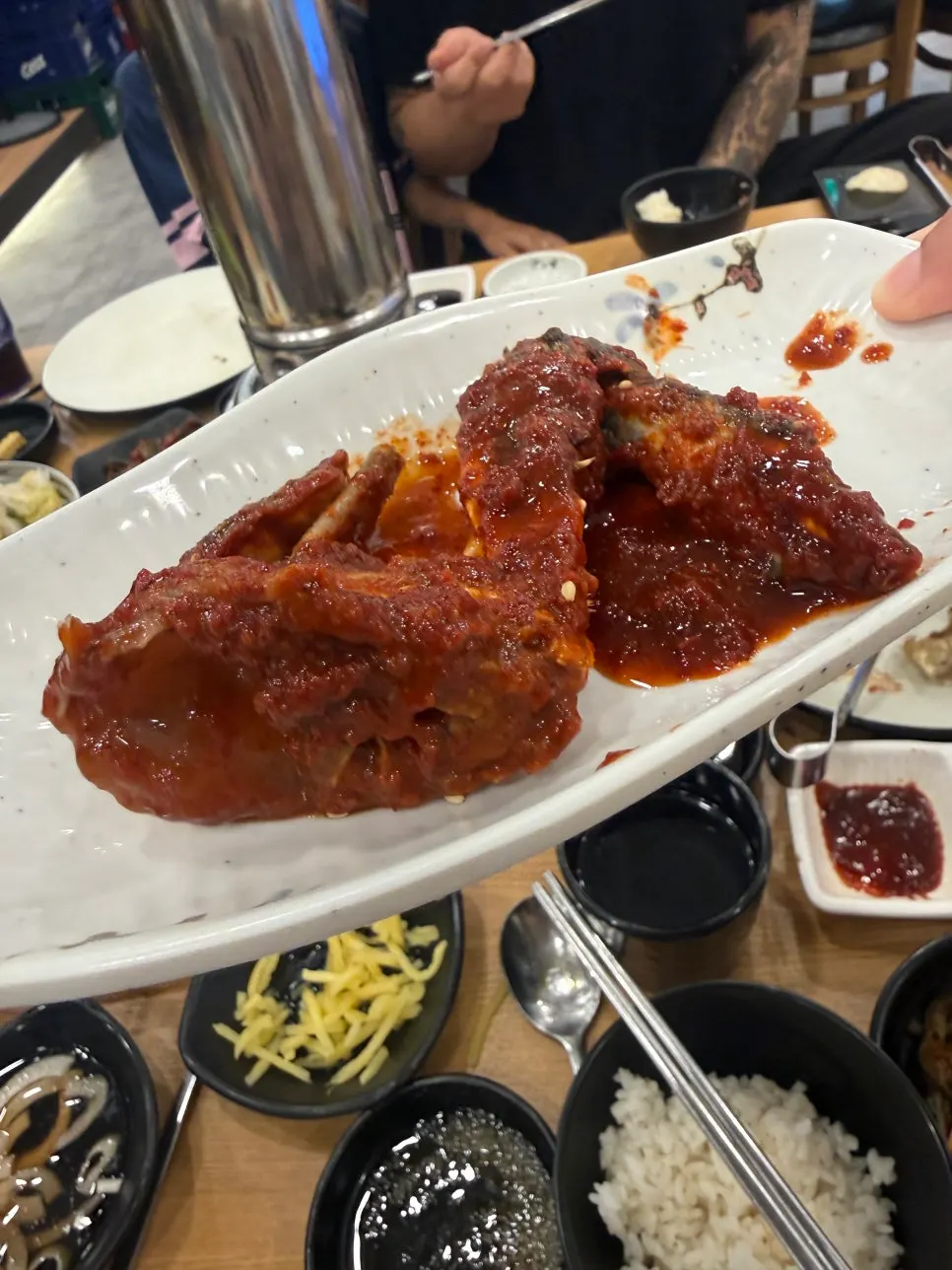 불판에서 익어가는 소고기