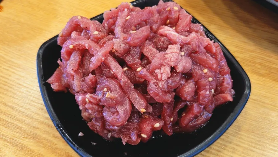 Table spread of Jangsodam's meat dishes