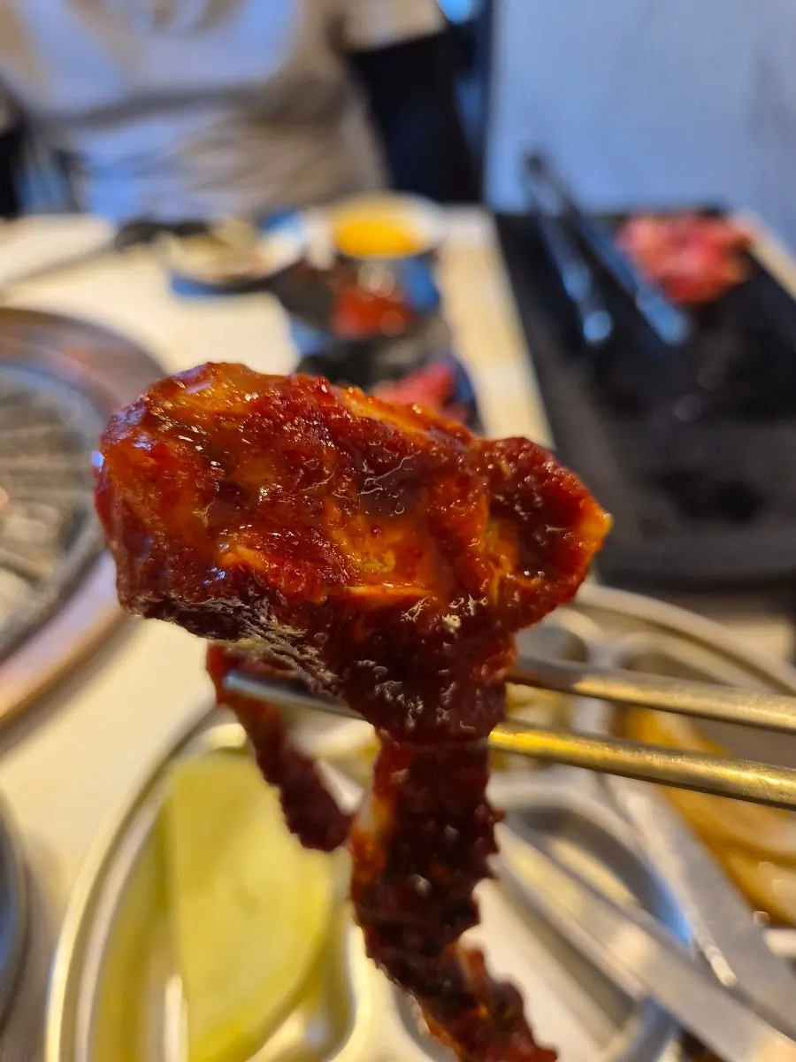 Seasoned crab served as a side dish