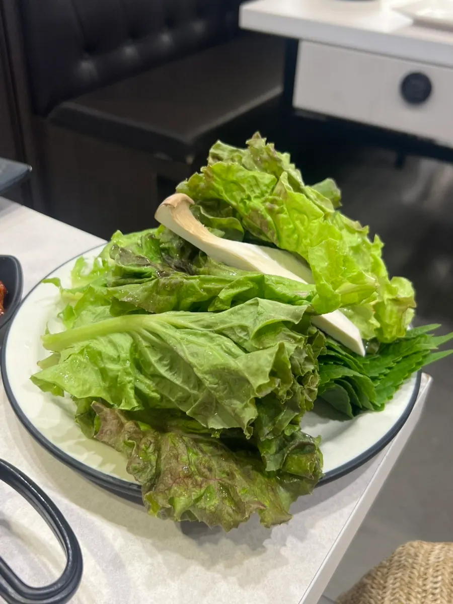 食事を終えたチャンソダムのテーブル
