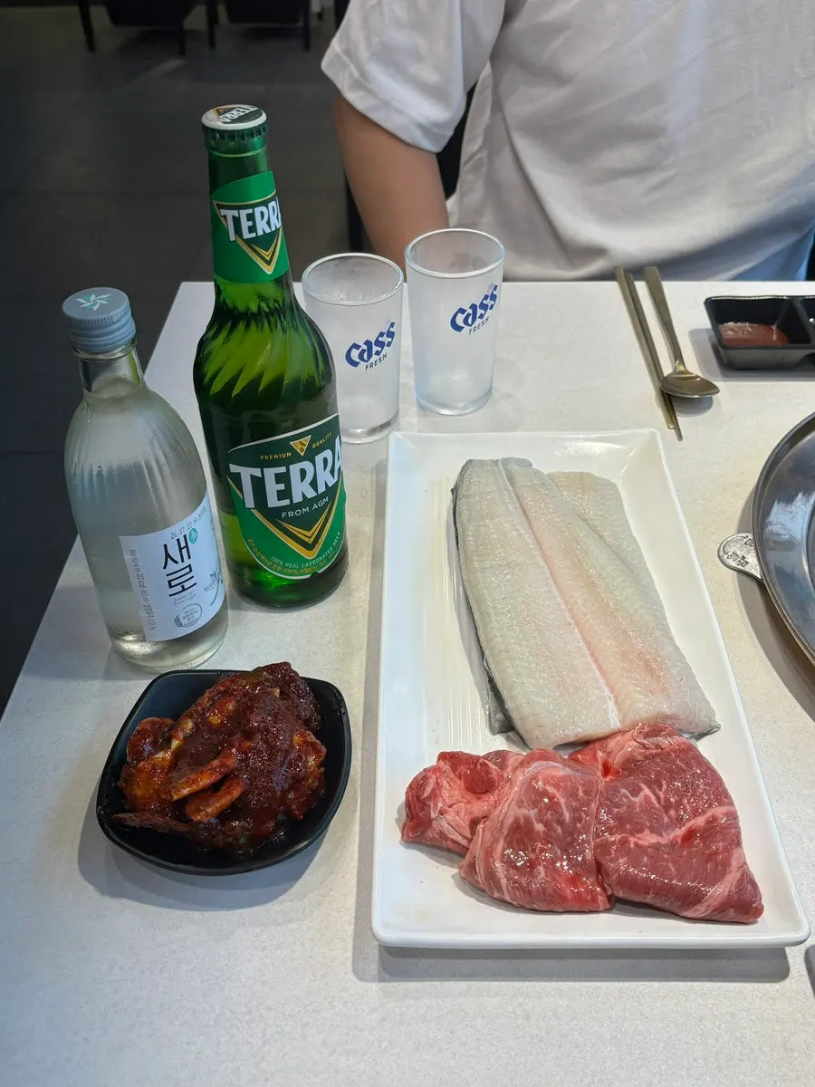 B套餐淡水鳗鱼与牛肋排基本配菜