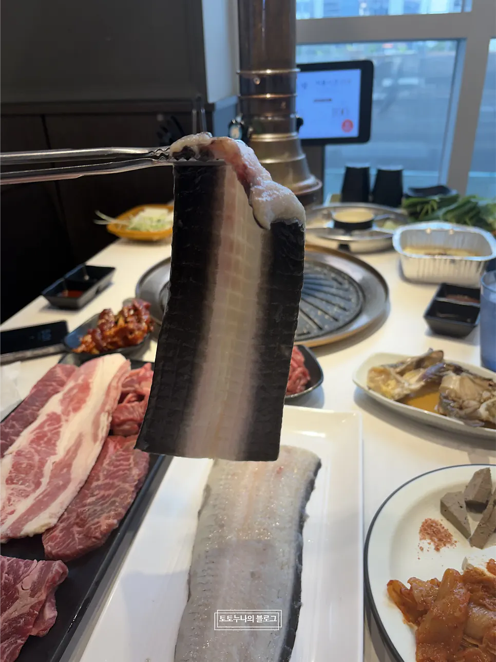 Generous spread of meat from Set A