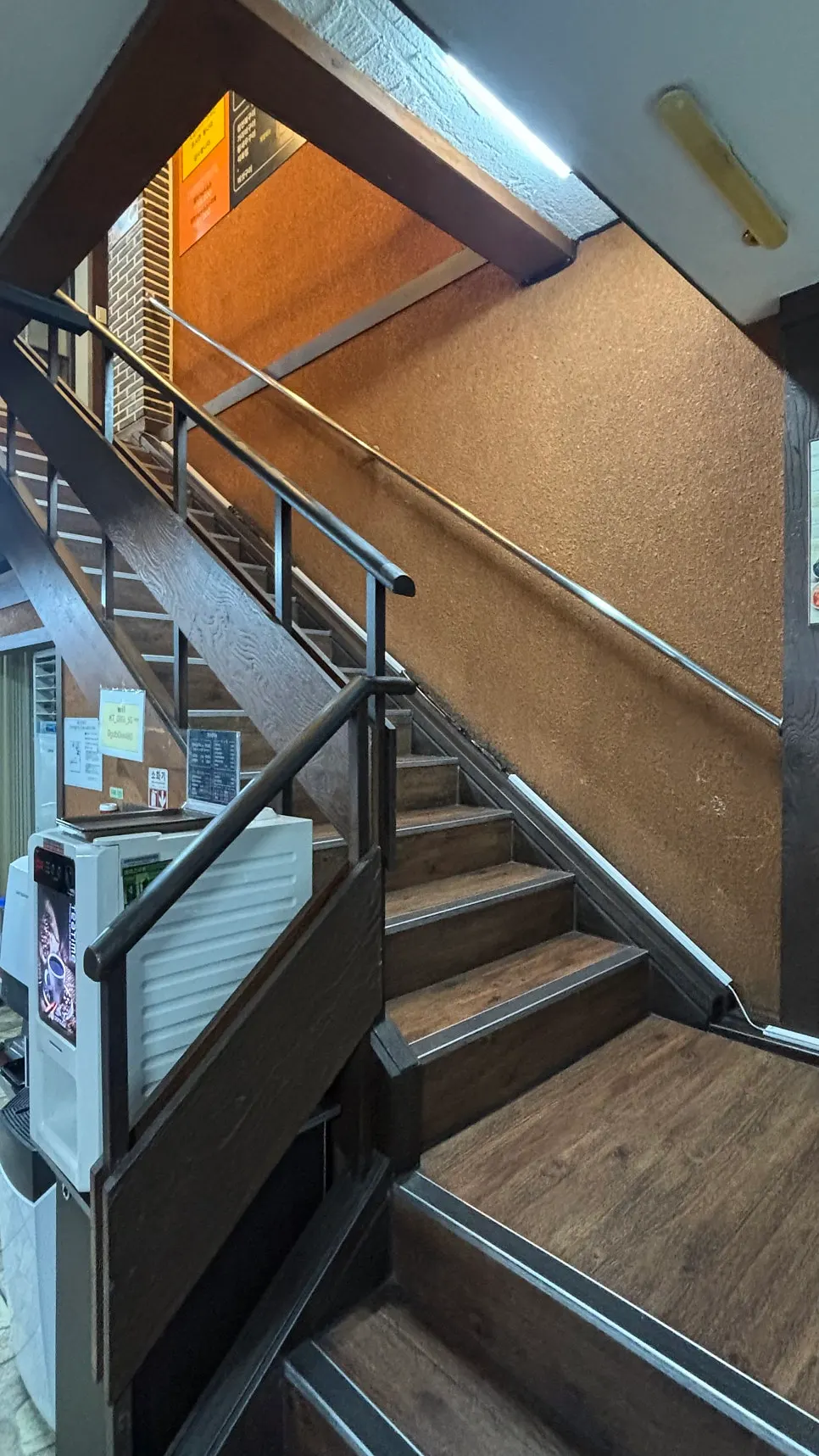 Spacious seating spanning two floors