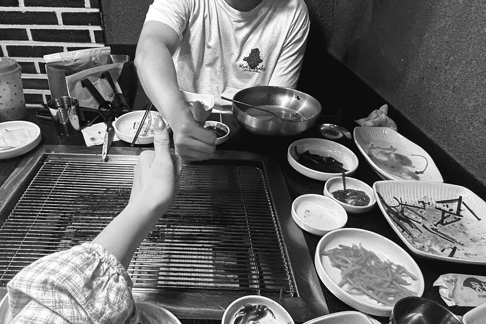 Generous serving of janchi guksu ordered to finish the meal