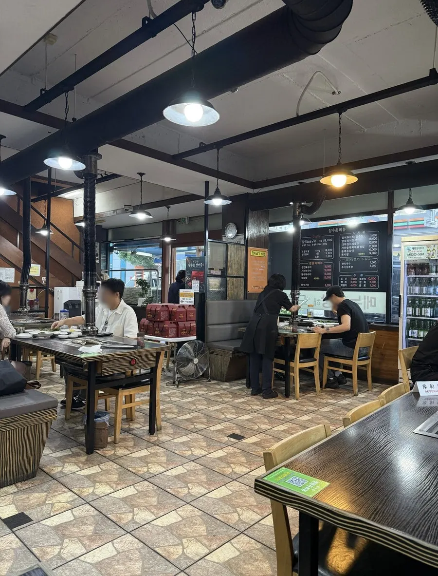Roomy, clean restaurant interior