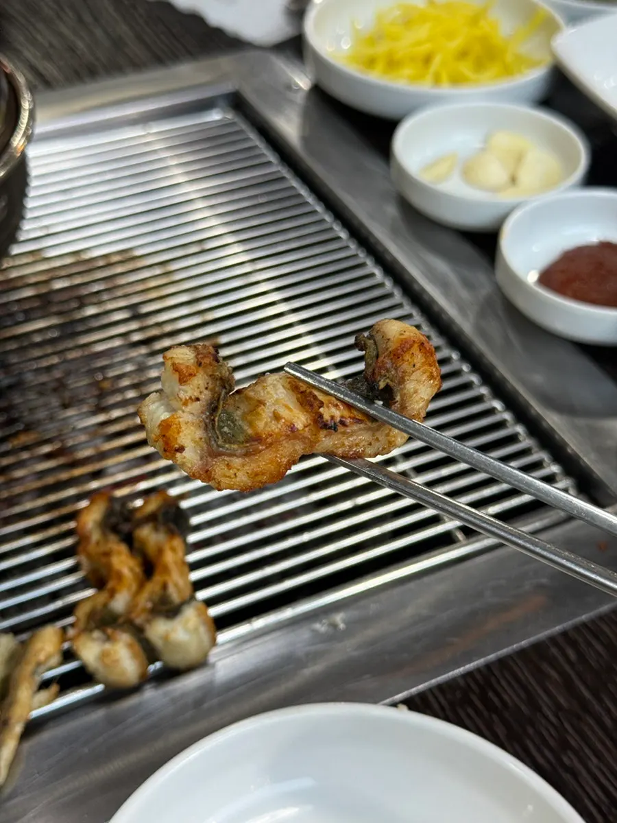 Eel grilled to a golden brown