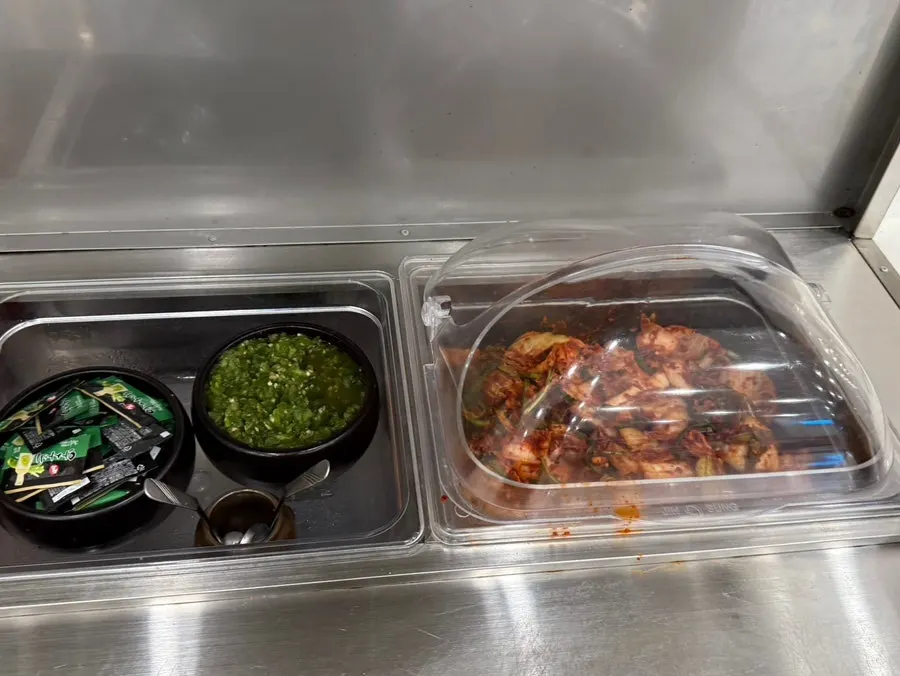 Side dishes served with the meal
