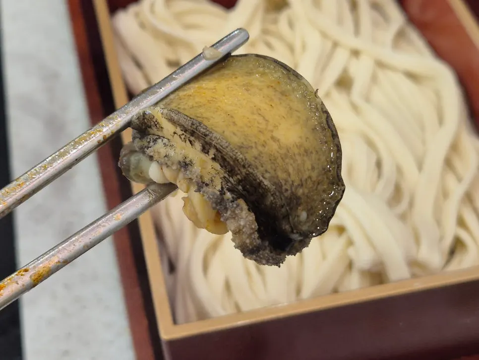 Two pieces of abalone ordered separately