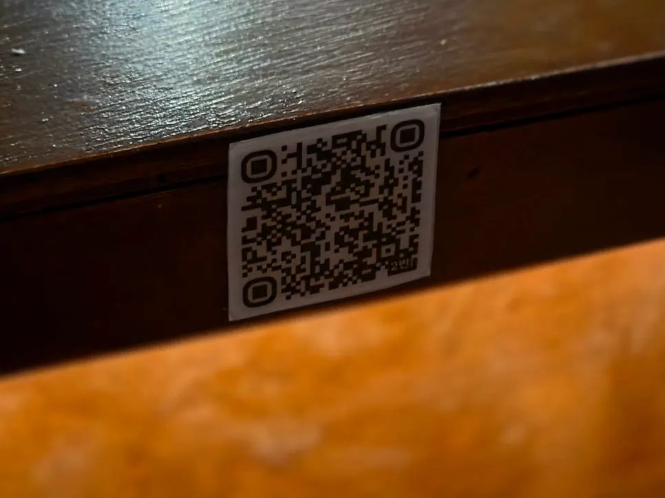 Table tag used for QR code smart ordering