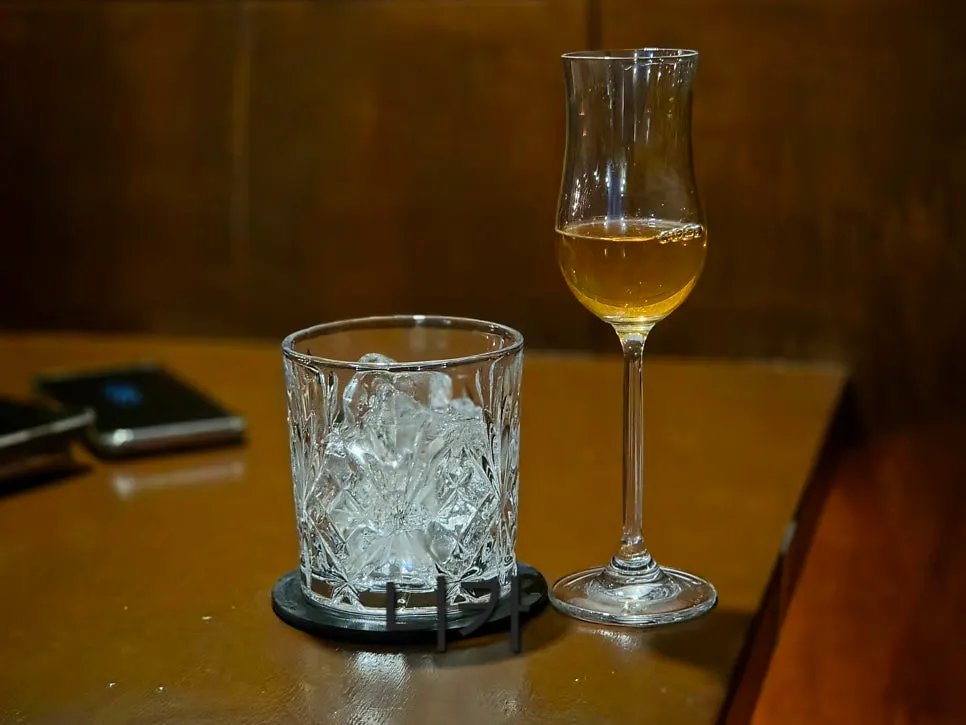 A glass of Macallan 12 Double Cask