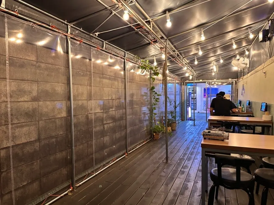 Interior atmosphere of Jansang, a Korean gastropub
