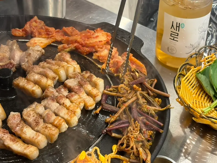 Close-up of appetizingly grilled meat