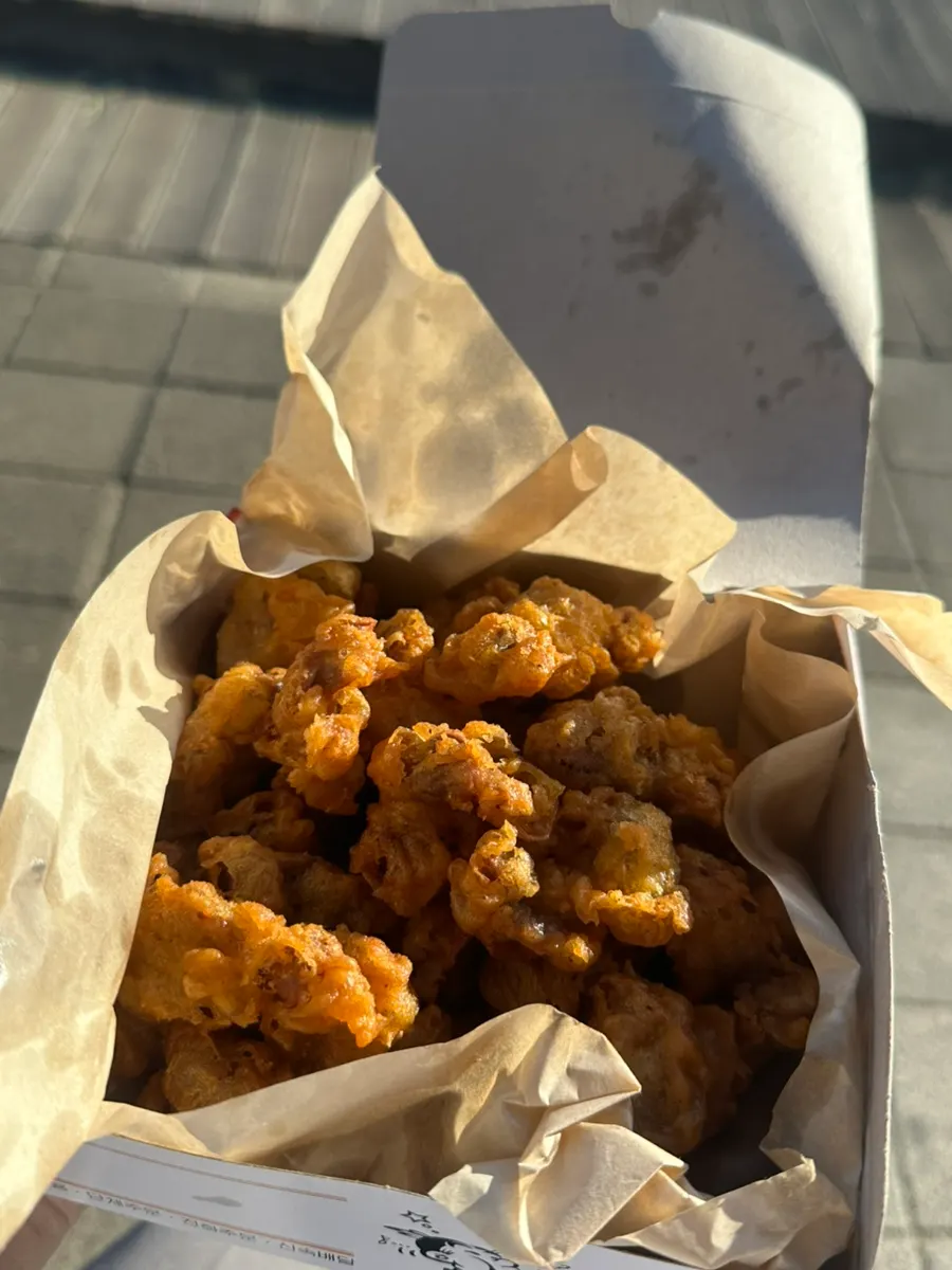 Packed chicken set out in the sunlight