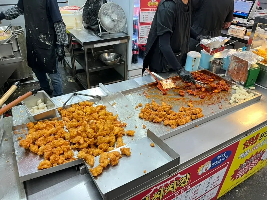 Ordering counter at Mr. Kim's Chicken