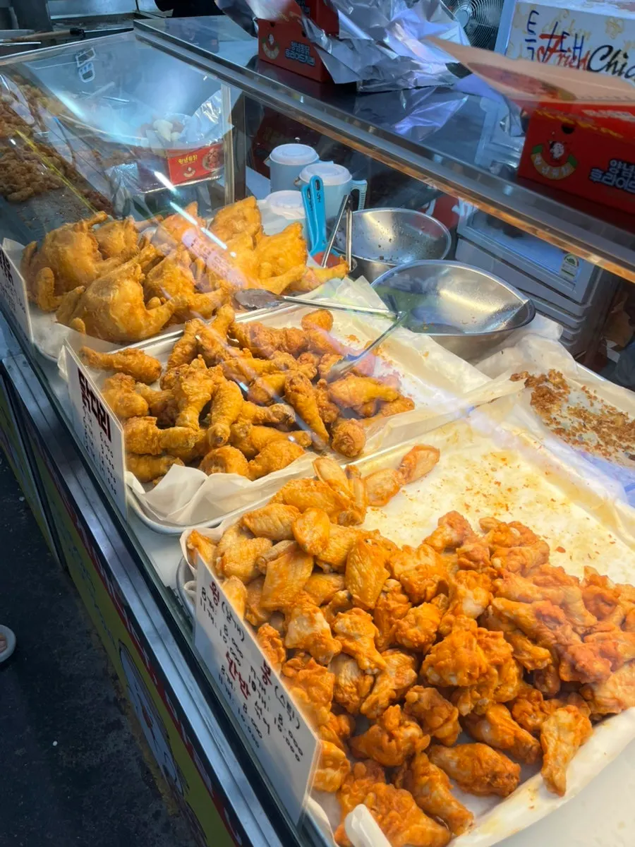 Open kitchen at Mr. Kim's Chicken