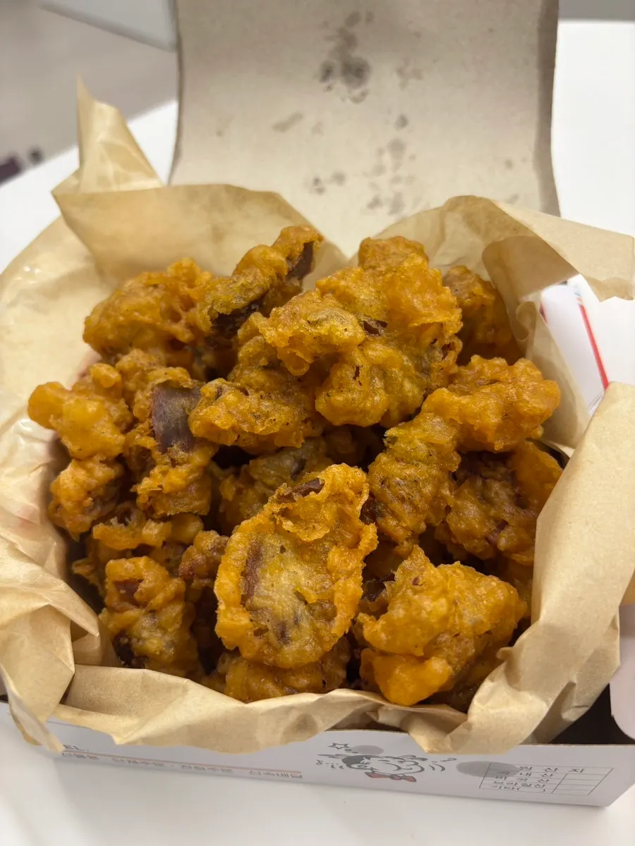 Large-sized fried chicken gizzards