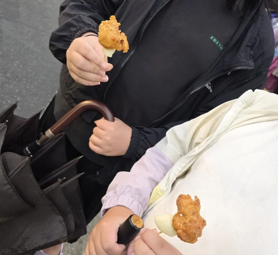 Ayam bercucuk kayu yang diberi tauke untuk anak-anak rasa