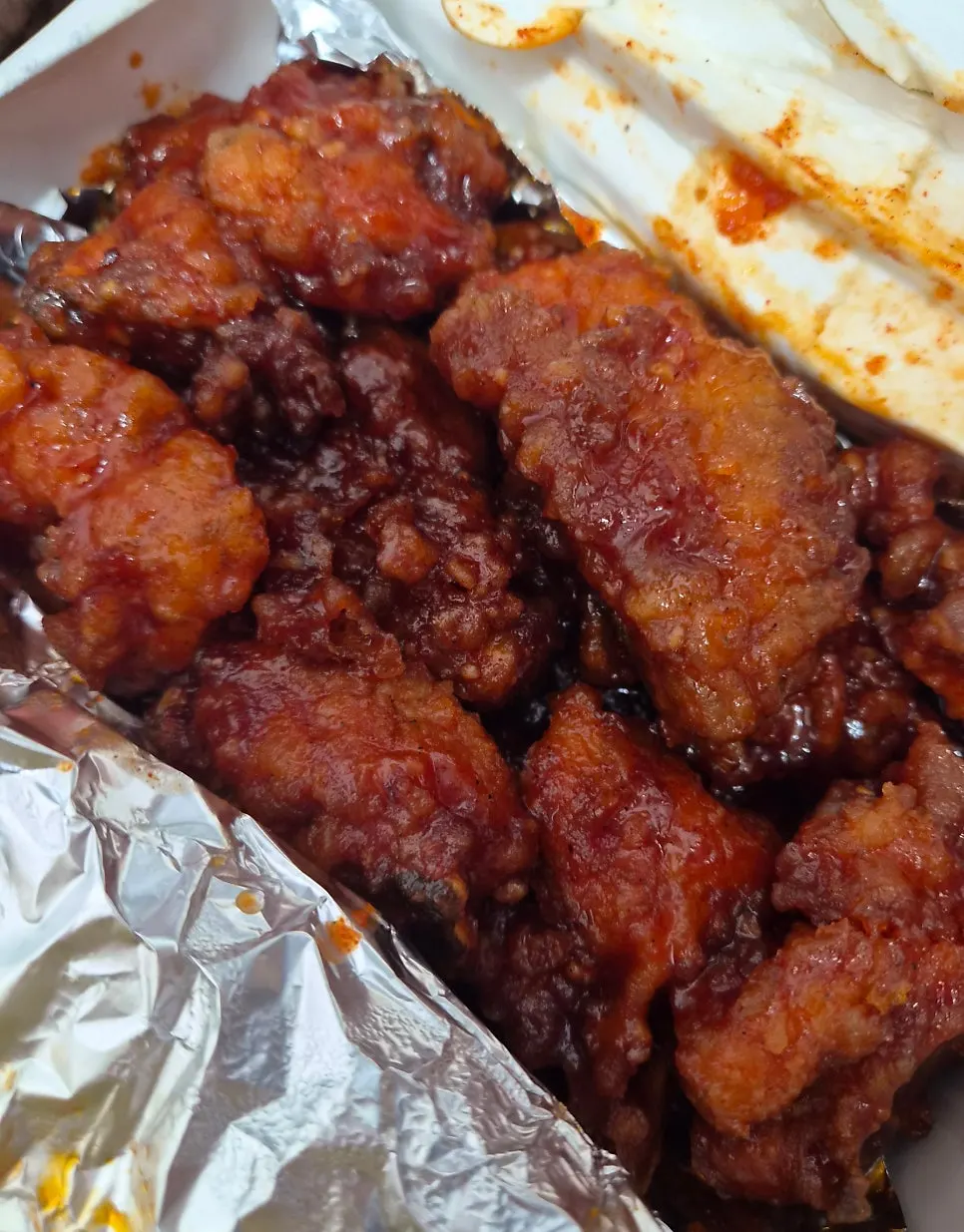 Seasoned chicken still crispy after cooling down